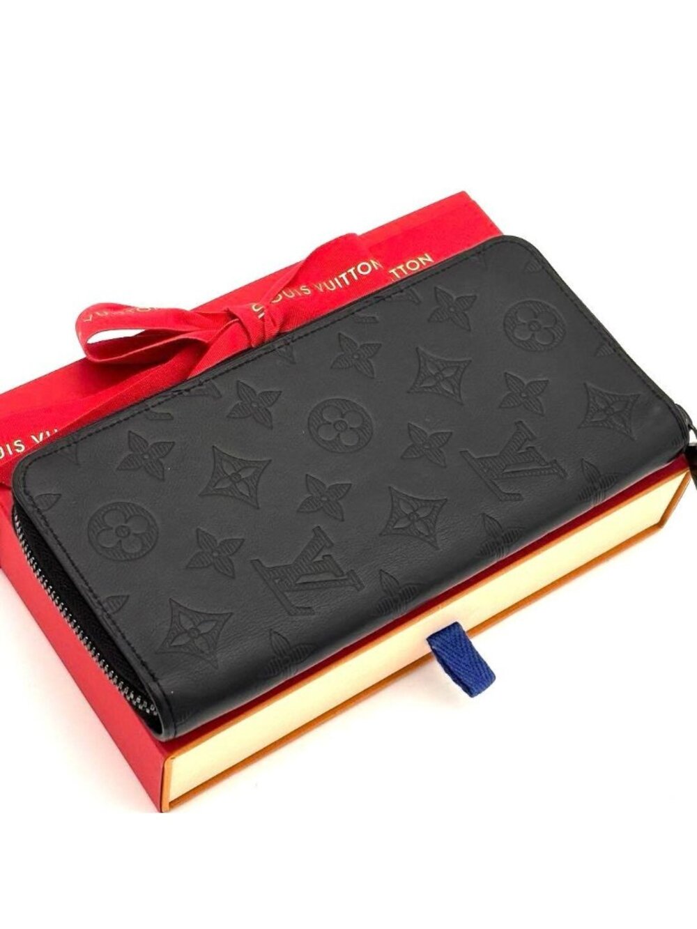 Louis Vuitton Wallet Zippy Monogram Shadow Black